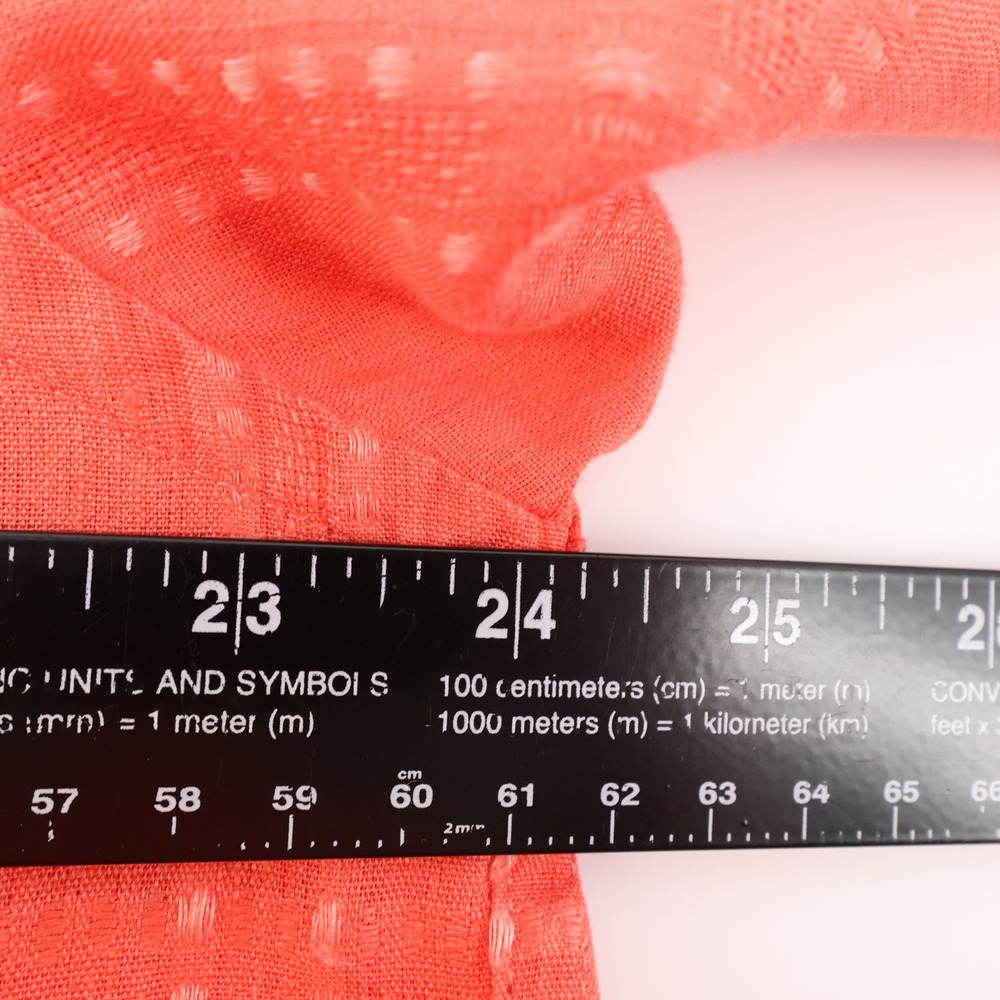 Tommy Bahama Linen Orange Peach Linen Button Down Long Sleeve‎ Shirt Mens Large - Picture 5 of 6